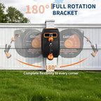 Retractable Garden Hose Reel, 1/2 Inch x 50 ft Wall Mounted Hose Reel with 10 Patterns Nozzle, Heavy Duty Garden Water Hose Reel with Upgraded Slow Return System, Any Length Lock and 180°Swivel Bracke - Image 7