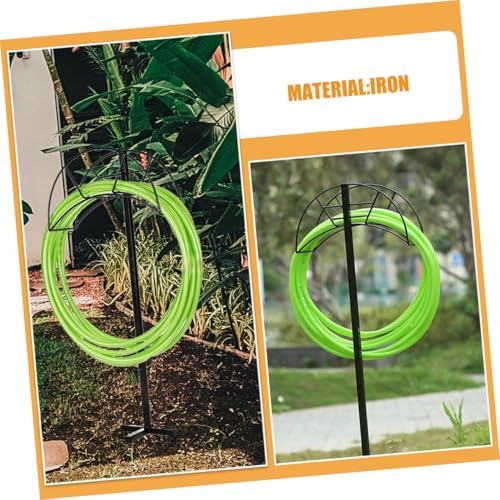 Freestanding Garden Hose Stand, Iron Hose Holder for Outdoor Use - Image 7