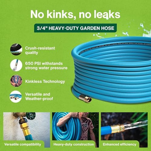 Aeromixer THE HOSE 3/4 Inch Garden Hose 150 Ft Heavy Duty Water Hoses - Image 3