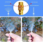 New drip Irrigation kit, Automatic Garden Watering System, Quick Connector and 360-degree Bending Dropper atomizing Copper Nozzle, Garden Plant Lawn Courtyard Watering System. (65FT Ⅱ) - Image 5