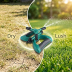Garden Sprinkler System, 360° Rotating Automatic Three-Arm Butterfly Sprayer for Lawn Irrigation, Sturdy ABS TPR PP Construction, with Connectors, 9.4 x 7.1 x 3.9 in - Image 2