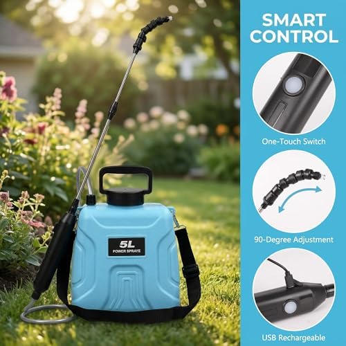High Reach Plant Waterer with Spray Can Electric Water Sprayer - Image 3