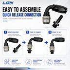 10AN 45 Degree Quick Release AN Fitting | Snap Lock Design | Swivel End Adapter | Designed For Racing | CPE Hose Compatible | Male End Sold Seperately - Image 3