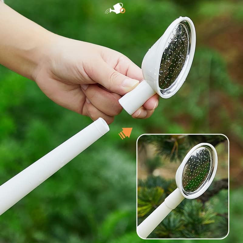 Watering Can for Indoor & Outdoor Plants, Long Spout Watering Can with Stainless Steel Shower Head 4 L/1 Gallon (White) - Image 6