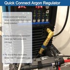 QDB33 Argon Hose Quick Connect Fittings, Argon Inert Gas Hose Fittings,Gold - Image 4