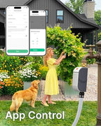 Smart Bluetooth Water Timer for Garden Hose, Heavy-Duty Brass Inlet Water Hose Timer Outdoor, Set & Forget Programmable Irrigation Controller with App, One-Button Manual Watering, IP65 Waterproof - Image 2
