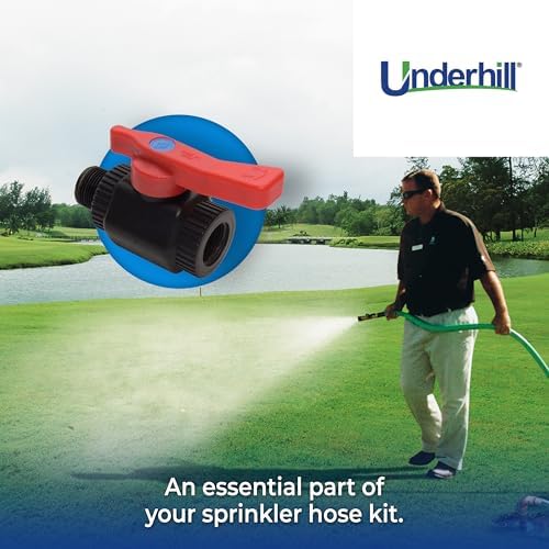 Underhill Water Hose Valve Attachment Sprayer, Heavy-Duty, High Flow Control Composite and Steel, A-BV77FM, 3/4-Inch Hose Thread - Image 5