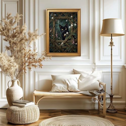 Gold Vintage Framed Stone Stack Wall Art, Impressionist Still Life Print - Image 6