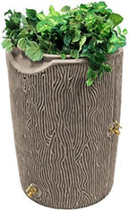 Good Ideas IMP-C50-KHA Impressions Bark Rain Saver, 50-Gallon, Khaki by GoodIdeas
