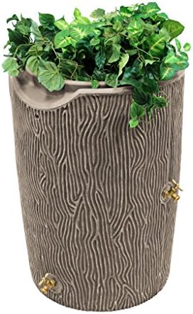 Good Ideas IMP-C50-KHA Impressions Bark Rain Saver, 50-Gallon, Khaki by GoodIdeas
