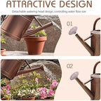 Metal Watering Can for Outdoor Plants, Watering Can Decor 1 Gallon (Copper) - Image 7