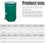 Folding Rainwater Collection Barrel with Filter and Spigot, Portable Water Storage System for Garden and Patio Use - Image 2