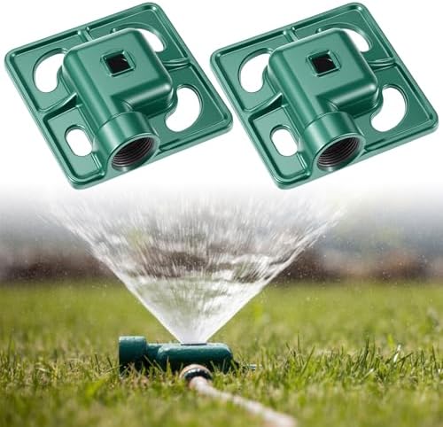 Baquler 2 Pcs Stationary Spot Sprinkler 900 Sqft Metal Square Base Lawn by Baquler