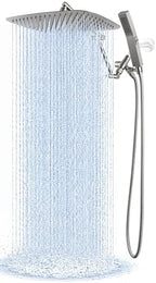 G-Promise All Metal 14 Inches Rainfall Shower Head with Handheld Combo by G-Promise