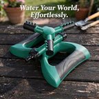 Garden Sprinkler System, Automatic 360° Rotating Three-Arm Butterfly Sprayer for Lawn Irrigation, Sturdy ABS TPR PP, Includes Connectors, 9.4 x 7.1 x 3.9 in - Image 5