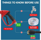 Pressure Washer Gun and Hose Kit, 50FT High Pressure Power Washer Hose with Spray Gun, Wand Extension, 5 Nozzle Tips, M22-14mm Fittings, 3600 PSI - Image 5
