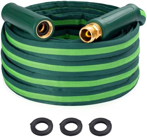 30FT Garden Hose, Ultra Lightweight All-Weather Flat Water Hose 5/8-Inch by Unknown