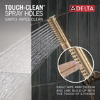 Delta 2-Setting Brushed Gold Wall Mount Handheld Shower Head with ProClean Spray, Hand Held Shower Head and Hose with High Pressure Spray, Lumicoat Champagne Bronze 55537-CZ-PR - Image 6