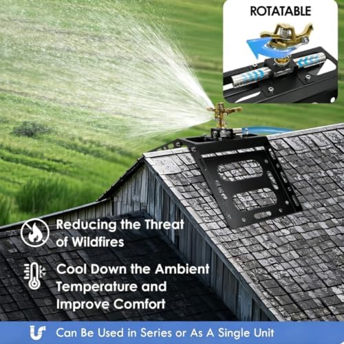 Rooftop Sprinkler 360 Degree Rotation 3300 sq ft Coverage - Image 3