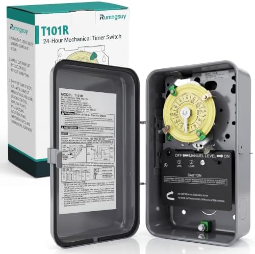 T101R Mechanical Timer Switch Outdoor, Rainproof Metal Enclosure by Rumngsuy