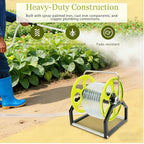 Retractable Hose Reel, Wall-Mounted Garden Hose Holder with Handle, Portable Cart for Outdoor Use, Ideal for Yard and Patio - Image 4