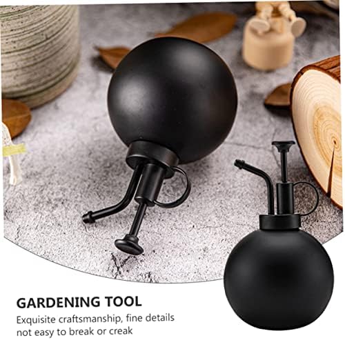 Milisten 1pc Hand-held Watering Bottle Stainless Steel Spray Kettle for Plants Simple Design Capacity Watering Can for Home Gardening Black - Image 4