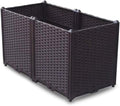 YSUEFIJO Outdoor Raised Garden Bed, Raised Garden Bed Kit Plastic, Planter Box Indoor Rectangular, Planter Raised Beds for Vegetables, for Flowers, Herbs, Fruits by WELCOMETOYSUEFIJO