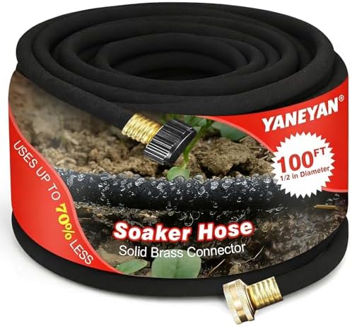 1/2 Inch 100 FT Soaker Hose for Lawn Yard Garden Landscaping by Unknown