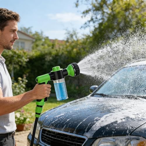 Foam Cannon Pressure Washer, Adjustable Spray Patterns, High Pressure Leakproof Washer, Spray Nozzles for Garden Hose - for Plant Irrigation - Image 2