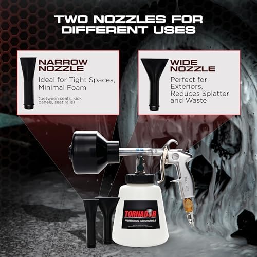 Tornador Z-011 Car Wash Foam Gun | Adjustable Foam Sprayer with 32oz Reservoir | Professional Car Cleaning Tool for Interior & Exterior | Compatible with Tornador Foam Cleaner - Image 5