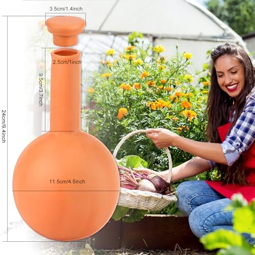 30 oz Terracotta Plant Watering Globes, 3Pack Self-Watering Clay Irrigation - Image 5