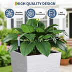 Tall Outdoor Planters Set of 2, 22.5'' Planters for Outdoor Plants - Image 5
