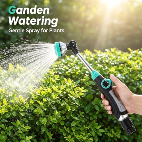 18" Garden Watering Wand - 8 Spray Patterns, 180° Adjustable - Image 7