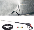 Portable High Pressure Washer Spray Gun 3000PSI High Pressure Car Washer Gun Handheld Wand Lance with 5 Nozzle Tips & 26.25FT High Pressure Tube Complete Cleaning Kit for Home Garden Vehicles by KONKENIE