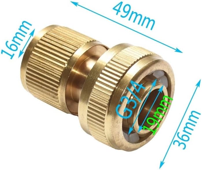 5pcs Brass Hose Connector 3/4 Garden Hose Copper Fittings The Faucet Adapter 20mm Hose Water Gun Adapter Joint - Image 3