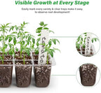 Bonviee 15-Pack Seed Starter Trays, Humidity Dome, Base, 12-Cell Tray, Green - Image 4