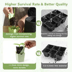 2 Pack Seed Starter Trays, Lift-Out Handles, Easy Transplanting - Image 5