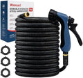 100FT 3-Layer Reinforced Garden Hose with Industrial Metal Nozzle by Unknown