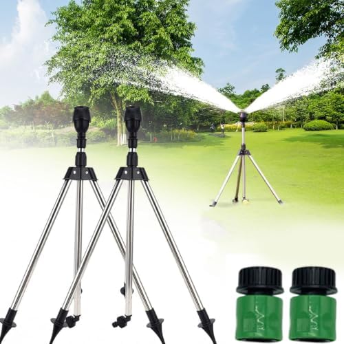 2Pcs Rotating Irrigation Watering Sprinkler for Large Area Yard - Image 4