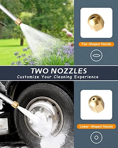 Upgraded Jet Nozzle for Garden Hose Power Washer Wand - Image 4