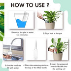 Ziliny 8 Sets Terracotta Plant Watering Spikes with Bottles - Image 4