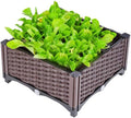 YSUEFIJO Raised Garden Bed Planter Box, Vegetable Flowers Planting Raised Container, Planter Box Indoor Rectangular, Planter Raised Beds W/Drainage Holes, for Outdoor Patio, Deck, Balcony by WELCOMETOYSUEFIJO
