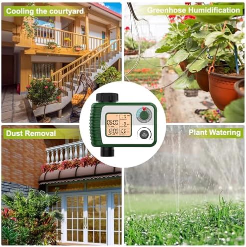 Water Timer, Sprinkler Programmable with Rain Sensors Garden Hose Timers Outdoor Watering Systems Irrigation Sprinkler Programmable with Rain Sensors Garden Hose Timers Outdoor Watering Systems - Image 2