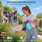 TaroKitc Electric Spray Bottle 2L/0.5 Gallon, 3 Speed Adjustable Battery Powered Garden Sprayer, Rechargeable Automatic Plant Mister with Adjustable Nozzle for Indoor/Outdoor Plants - Image 2