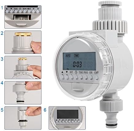 Haofy Solar Power Irrigation Timer for Garden Lawn Greenhouse Drip System Automatic Watering Controller Programmable Sprinkler Standard Hose Faucets - Image 4