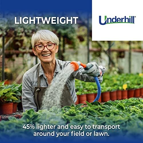Underhill ShortyPro UltraMax Commercial Garden Water Hose, Lightweight, Heavy-Duty, Flexible, Anti-Kink, 1200 psi, H10-S10, 1 Inch x 10 ft, Blue - Image 5
