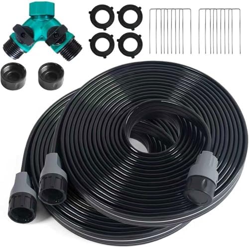 Sprinkler Hose with Holes 50 Ft (25ft 2pack) for Garden Watering by Apgooface