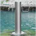 Generic Stainless Steel Garden Water Column with Faucet for Washing and Watering, Outdoor Water Tap Anti-Freezing Fountain and Hose Stand, 20.5×50CM by Unknown