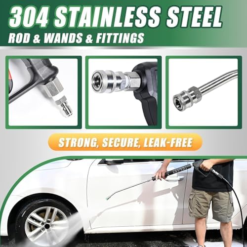 Duty Nozzle, High Pressure 360 Rotating Adjustable for Car Washing, Plant Wating Ergonomic Garden Hose Nozzle - Image 6