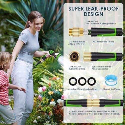 Non-Expandable Garden Hose 150 FT, Lightweight Flexible Water Hose - Image 6